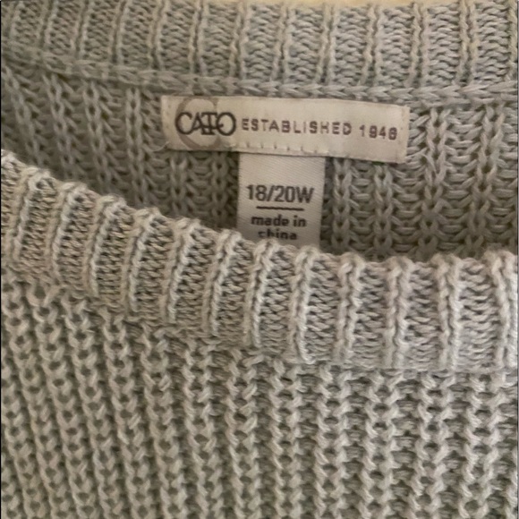 Cato oversized Sweater with Lace bottom Size 18 / 20W - Picture 9 of 9